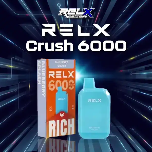relx crush 6000-blueberry splash