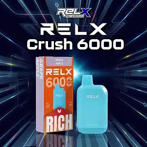 relx crush 6000- grape apple
