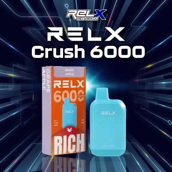 relx crush 6000- grape apple