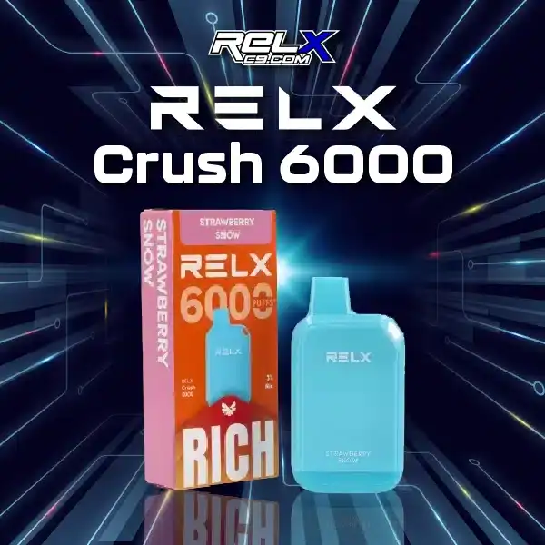 relx crush 6000-strawberry snow