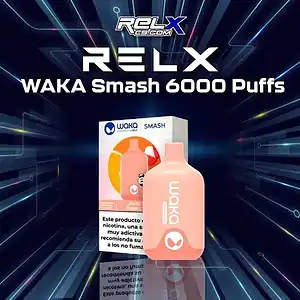 waka smash 6000 puffs-lychee orange