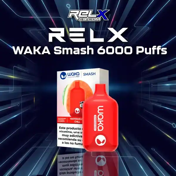 waka smash 6000 puffs- watermelon ice
