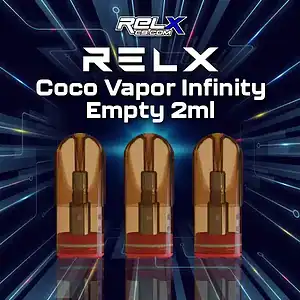 หัวพอตrelx Infinity แบบเติม coco vapor infinity empty 2ml