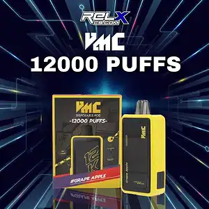 vmc disposable pod 12000 puffs grape apple