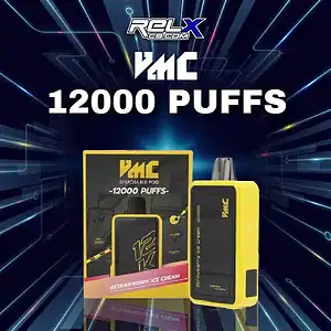 vmc disposable pod 12000 puffs strawberry ice cream