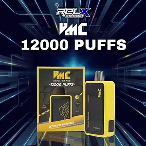 vmc disposable pod 12000 puffs tokyo banana