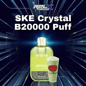 ske crystal b20000 puffs thai milk green tea