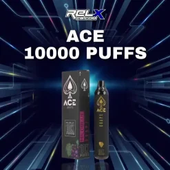 ace 10000 puffs กลิ่นองุ่น หอมหวานฉ่ำสดชื่นเต็มรสชาติ