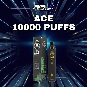 ace 10000 puffs กลิ่นมินต์ หอมเย็นสดชื่นทันทีที่สูบ