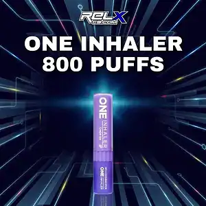 one inhaler 800 puffs กลิ่นองุ่น หวานฉ่ำหอมสดชื่นเต็มรสชาติ