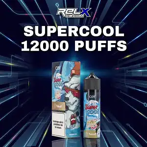 supercool 12000 puffs กลิ่นยาคูลท์ หอมเปรี้ยวหวาน สดชื่นโดนใจ