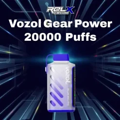 vozol gear power 20000 puffs กลิ่นบลูเบอร์รี่สตรอม หอมหวานเข้มข้นเหมือนพายุผลไม้