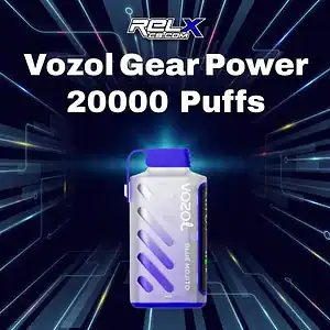 vozol gear power 20000 puffs กลิ่นบลูเบอร์รี่สตรอม หอมหวานเข้มข้นเหมือนพายุผลไม้