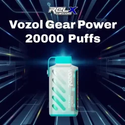 vozol gear power 20000 puffs กลิ่นแอปเปิ้ลคู่เย็น หอมหวานเย็นสดชื่นเต็มคำ