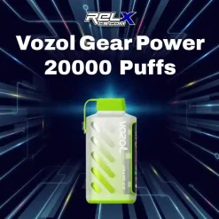 vozol gear power 20000 puffs กลิ่นองุ่นเย็น หวานฉ่ำพร้อมความเย็นสะใจ
