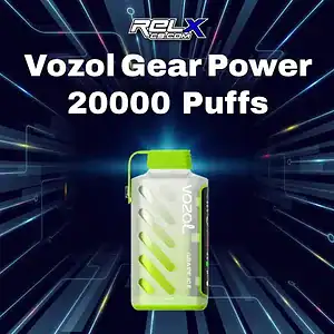 vozol gear power 20000 puffs กลิ่นองุ่นเย็น หวานฉ่ำพร้อมความเย็นสะใจ