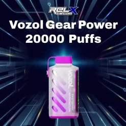 vozol gear power 20000 puffs กลิ่นราสเบอร์รี่แตงโม หวานอมเปรี้ยวฉ่ำแบบฟรุตตี้