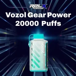 vozol gear power 20000 puffs กลิ่นแตงโมเย็น หวานฉ่ำพร้อมความเย็นสดชื่น
