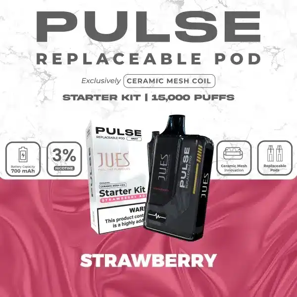 jues pulse 15k กลิ่นสตรอว์เบอร์รี่สด หอมหวานอมเปรี้ยว ละมุนทุกสัมผัส