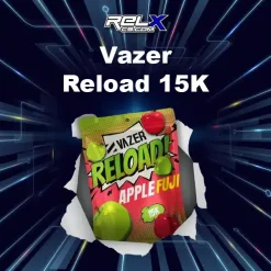 vazer reload 15k กลิ่นแอปเปิ้ลญี่ปุ่น หวานละมุน สดชื่นทุกคำ