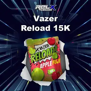 vazer reload 15k กลิ่นแอปเปิ้ลญี่ปุ่น หวานละมุน สดชื่นทุกคำ