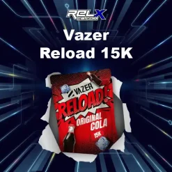 vazer reload 15k กลิ่นโคล่าซาบซ่า กลิ่นซ้อนหวาน เปรี้ยวเล็กน้อยปลายลิ้น