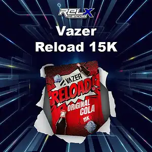 vazer reload 15k กลิ่นโคล่าซาบซ่า กลิ่นซ้อนหวาน เปรี้ยวเล็กน้อยปลายลิ้น