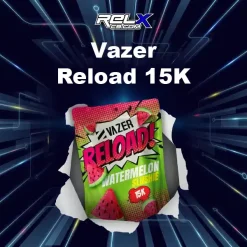 vazer reload 15k กลิ่นแตงโมฉ่ำเย็นเหมือนน้ำแข็งใสรสแตงโม สดชื่นสุด ๆ