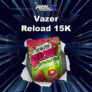vazer reload 15k กลิ่นแตงโมฉ่ำเย็นเหมือนน้ำแข็งใสรสแตงโม สดชื่นสุด ๆ