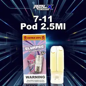 หัวพอต 7-11 2.5 ml กลิ่นสตรอว์เบอร์รี่เย็นสดชื่น เหมือนสเลอปี้หวานฉ่ำ