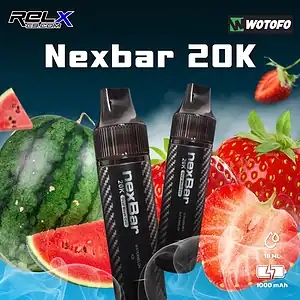 พอตใช้แล้วทิ้ง nexbar 20k ของแท้ ส่งไว ราคาสุดคุ้ม