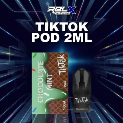 หัว Tiktok Pod กลิ่นช็อกโกแลตผสมมิ้นต์ หวานเย็นเข้มข้น