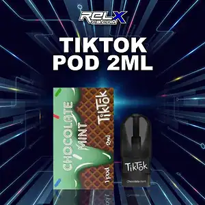 หัว Tiktok Pod กลิ่นช็อกโกแลตผสมมิ้นต์ หวานเย็นเข้มข้น