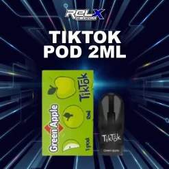 หัว Tiktok Pod กลิ่นแอปเปิ้ลเขียวหอมเปรี้ยวหวาน สดชื่นทุกคำ