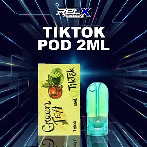 หัว Tiktok Pod กลิ่นชาเขียวหอมสดชื่น ฟีลนุ่มไม่ขม