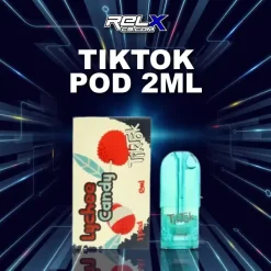 หัว Tiktok Pod กลิ่นลิ้นจี่หวานฉ่ำ ฟีลผลไม้เย็นเบาๆ