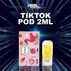 หัว Tiktok Pod กลิ่นสตรอว์เบอร์รี่หวานหอมฉ่ำทุกคำ