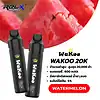 Wakoo 20000 Puffs - Watermelon กลิ่นแตงโม หวานฉ่ำ สดชื่น เป็นกลิ่นคลาสสิกที่ให้ความเย็นสบายๆ สูบง่าย ไม่แทงคอ