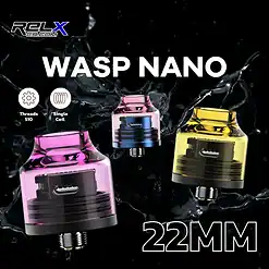 อะตอมบุหรี่ไฟฟ้า wasp nano rda 22m